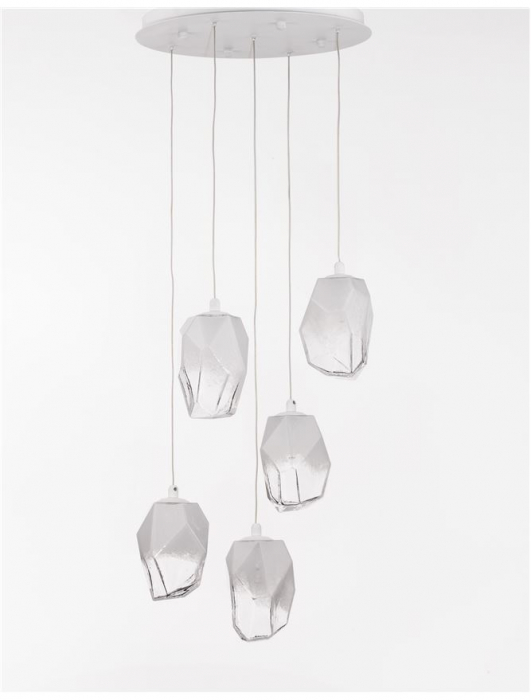 9160235 Lustra Nova Luce ICE G9 5x5W   Metal & Glass Gradient white  IP20 [4]