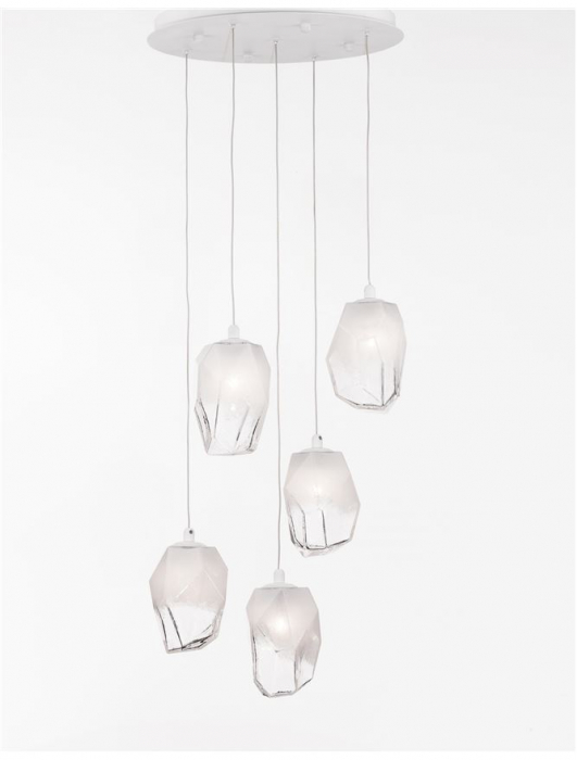 9160235 Lustra Nova Luce ICE G9 5x5W   Metal & Glass Gradient white  IP20 [3]