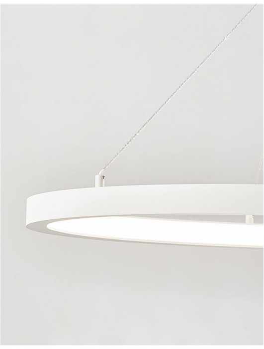 9172735 Suspensie Nova Luce EMPATIA LED 35W 2450lm 3000K IP20 Aluminiu/Acril Sandy White NOVALUCE [4]