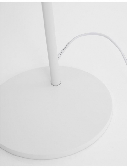 9180521 Lampadar Nova Luce YAMA E27 1x12W   Aluminium & Fabric Shade White  IP20 [6]