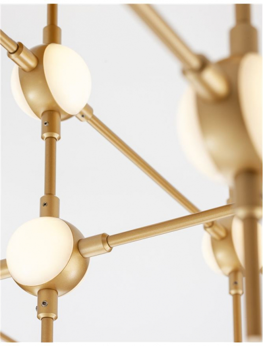 9180678 Plafoniera Nova Luce ATOMO LED 24W 1567lm 3000K Metal & Acrylic  Gold  Nedimabil IP20 [4]