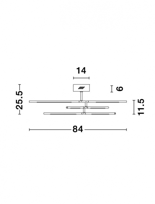 9180762 Plafoniera Nova Luce RACCIO LED 30W 2100lm 3000K IP20 Metal & Acrylic Gold NOVALUCE [6]