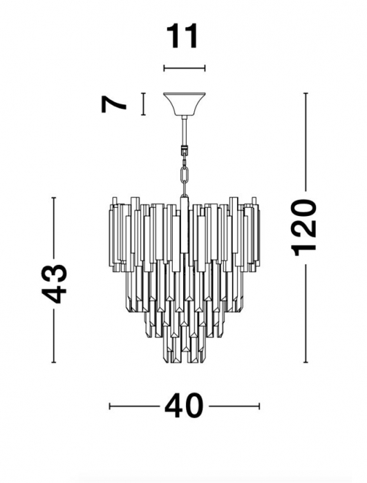 9181100 Candelabru Nova Luce GRANE E14 4x5W lm  IP20 Metal Crystal Gold [5]