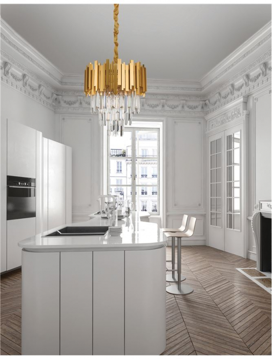9181100 Candelabru Nova Luce GRANE E14 4x5W lm  IP20 Metal Crystal Gold [2]