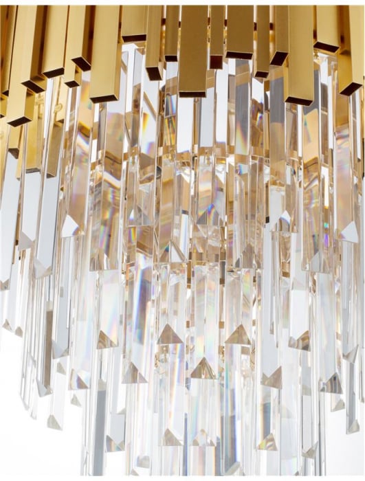 9181200 Candelabru Nova Luce GRANE E14 8x5W lm  IP20 Metal Crystal Gold [4]