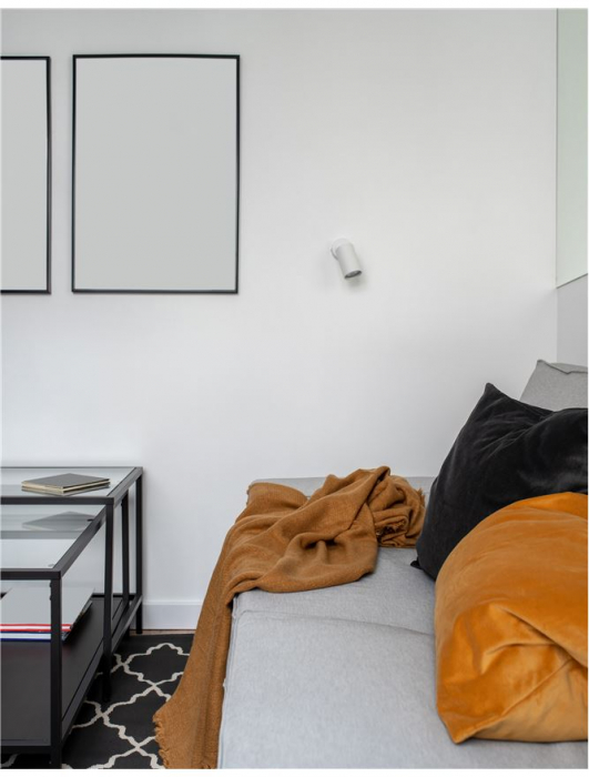 9184311 Aplica Nova Luce WAN GU10 1x10W   Aluminium Sandy White  IP20 [2]