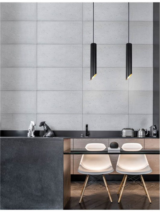 9184376 Pendul Nova Luce PERO GU10 1X10W lm  IP20 Aluminiu Sandy Black [4]