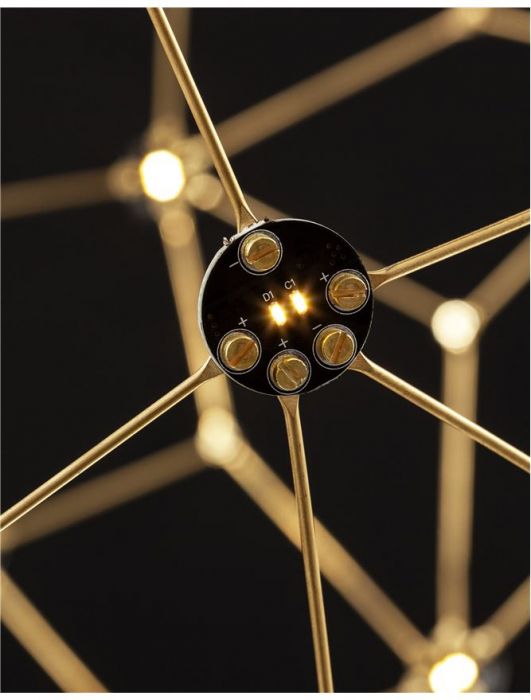 9186001 Suspensie Nova Luce SOLE LED 21,6W 2520lm 3000K IP20 Metal Gold NOVALUCE [5]