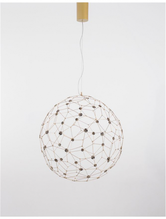 9186001 Suspensie Nova Luce SOLE LED 21,6W 2520lm 3000K IP20 Metal Gold NOVALUCE [3]