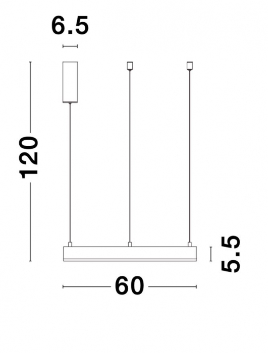9190640 Suspensie Nova Luce MOTIF LED 40W 2800lm 3000K IP20 Aluminiu/Acril Brass Gold NOVALUCE [6]