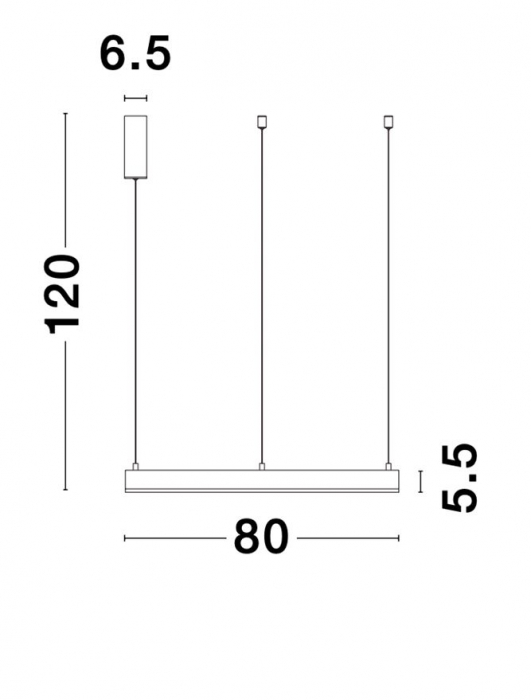 9190648 Lustra Nova Luce MOTIF LED 50W 3684lm 3000K  Aluminium & Acrylic Brass Gold Dimabil Triac IP20 [7]