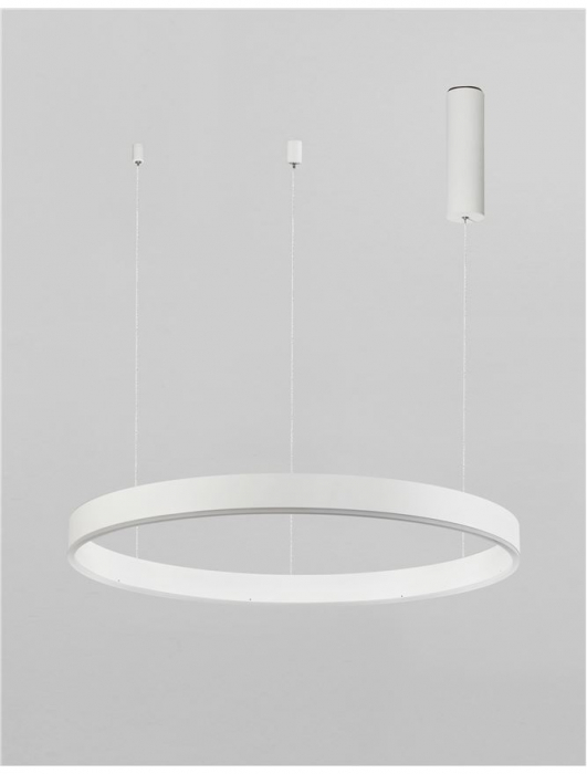 9190740 Suspensie Nova Luce MOTIF LED 40W 2800lm 3000K IP20 Aluminiu/Acril Sandy White [2]