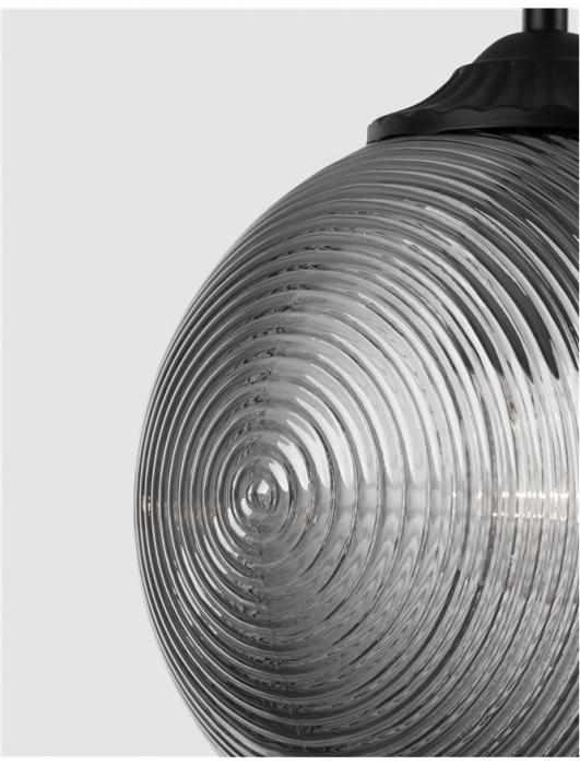 9191210 Pendul Nova Luce ATHENA E27 1x12W   Metal Smoky Gray Matt Black  IP20 [3]