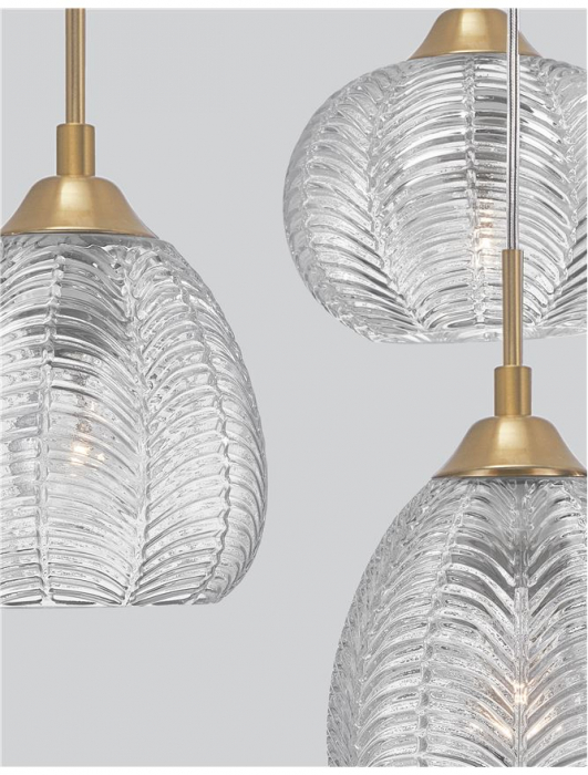 9191542 Lustra Nova Luce VARIO E27 3x12W   Metal Satin Gold  IP20 [3]