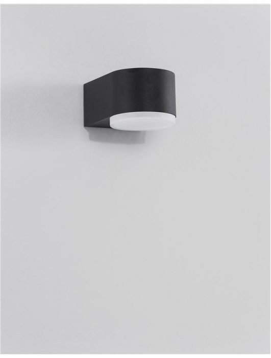 9200201 Aplica Nova Luce NUS LED 4W 240lm 3000K IP54 Aluminium & Acrylic Black Die-Casting Beam Angle 120° IP54 Light Down NOVALUCE [3]