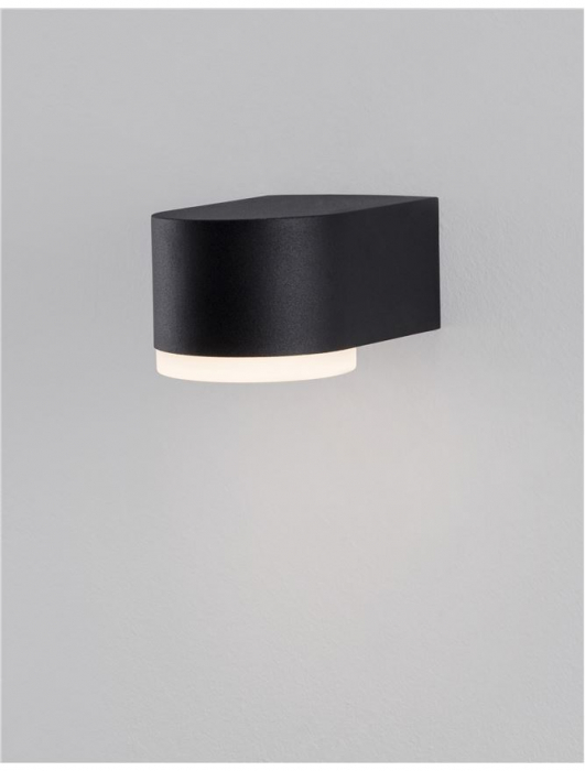 9200201 Aplica Nova Luce NUS LED 4W 240lm 3000K IP54 Aluminium & Acrylic Black Die-Casting Beam Angle 120° IP54 Light Down NOVALUCE [5]