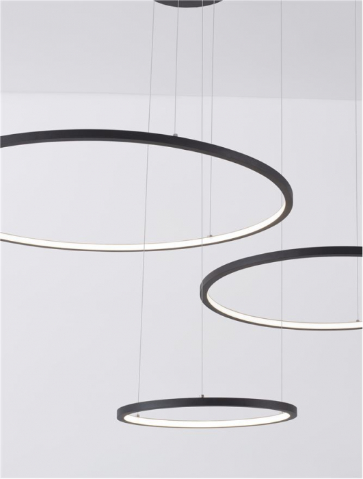 9210312 Lustra Nova Luce PURPLE LED 80W 5600lm 3000K Aluminium & Acrylic Sandy Black Dimabil Triac IP20 [5]