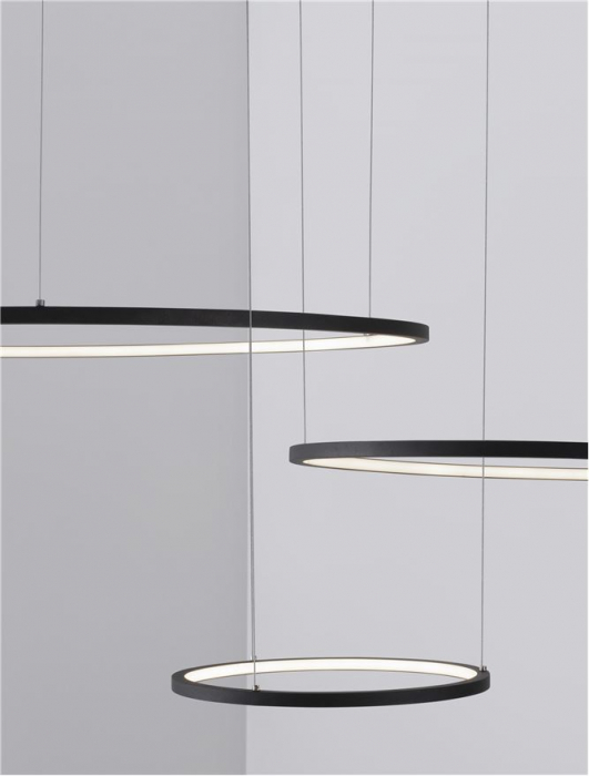 9210312 Lustra Nova Luce PURPLE LED 80W 5600lm 3000K Aluminium & Acrylic Sandy Black Dimabil Triac IP20 [6]