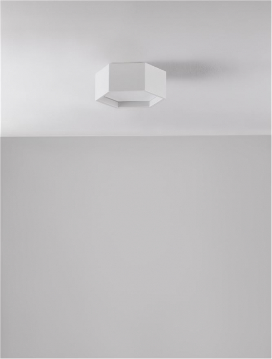 9212313 Plafoniera Nova Luce SAMBA LED 10W 600lm 3000K Aluminium & Acrylic Sandy White Nedimabil IP20 [3]