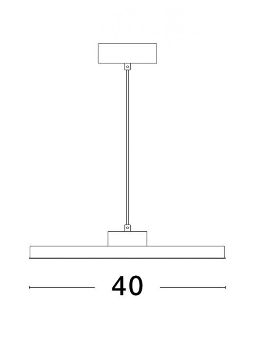 9212910 Lustra Nova Luce ANDRIA LED 30W 2221lm 3000K Aluminium & Acrylic Sandy White Dimabil Triac IP20 [3]