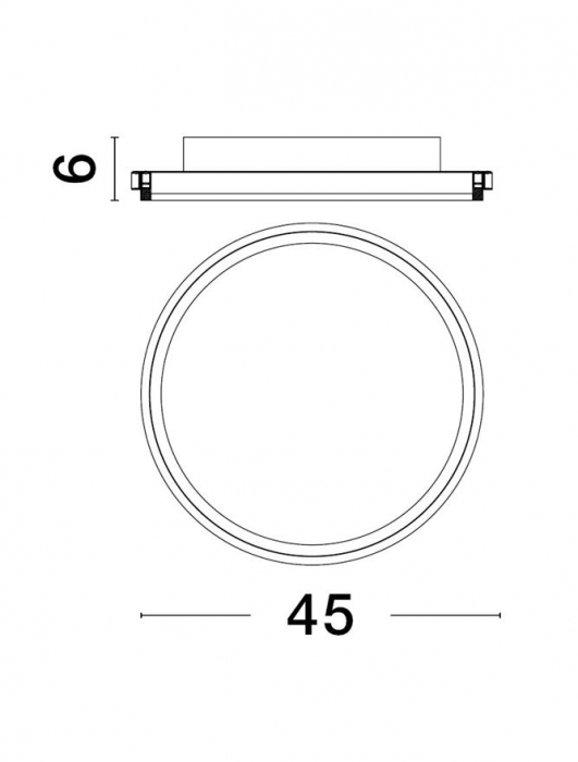 9212912 Plafoniera Nova Luce WILLOW LED 38W 3761lm 3000K Aluminium & Acrylic Sandy Black Nedimabil IP20 [3]