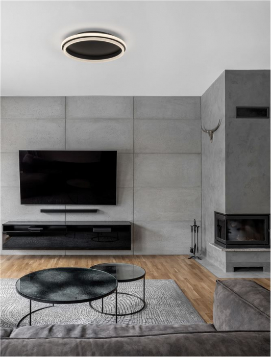 9212912 Plafoniera Nova Luce WILLOW LED 38W 3761lm 3000K Aluminium & Acrylic Sandy Black Nedimabil IP20 [2]