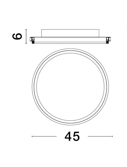 9212913 Plafoniera Nova Luce WILLOW LED 38W 3761lm 3000K Aluminium & Acrylic Sandy White Nedimabil IP20 [3]