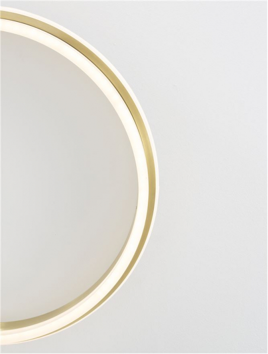 9212914 Plafoniera Nova Luce WILLOW LED 52W 6339lm 3000K Aluminium & Acrylic Gold Nedimabil IP20 [2]