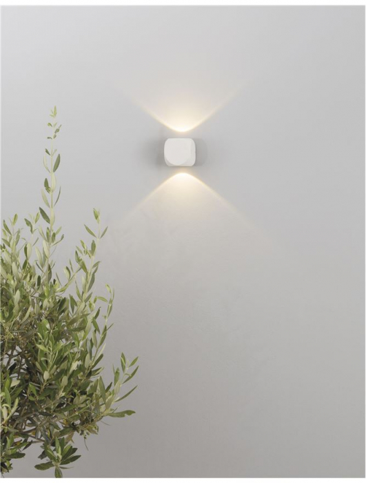 9226217 Aplica Nova Luce ZARI LED 2X2W 285lm 3000K IP54 Aluminium Glass Diffuser Sandy White Beam 2x38 degrees Light in 2 directions [5]