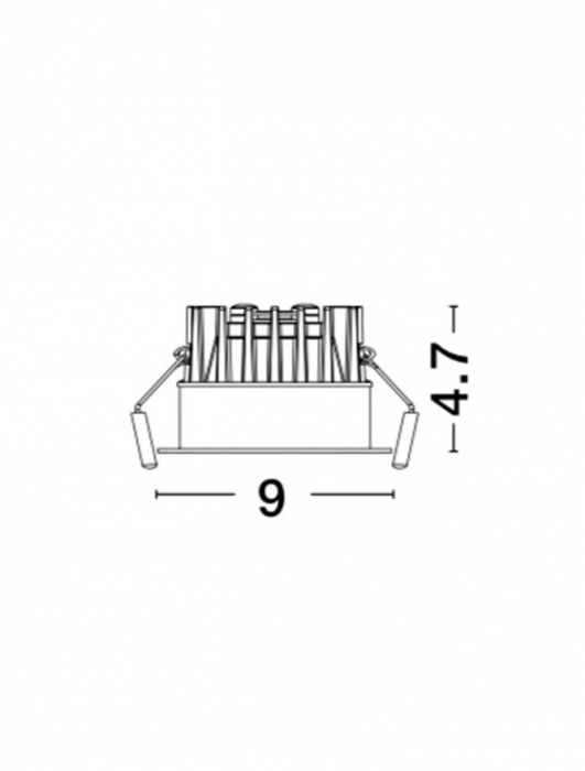 9232117 Spot Incastrat Reglabil Nova Luce BLADE LED 12W 720lm 3000K IP65 Aluminium White CRI>90 Beam 38° [7]