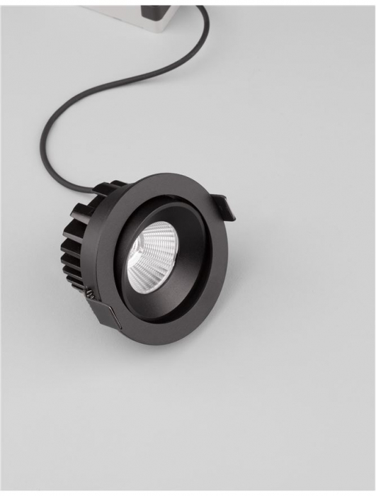 9232118 Spot Incastrat Reglabil Nova Luce BLADE LED 12W 720lm 3000K IP65 Aluminium Black CRI>90 Beam 38° [2]