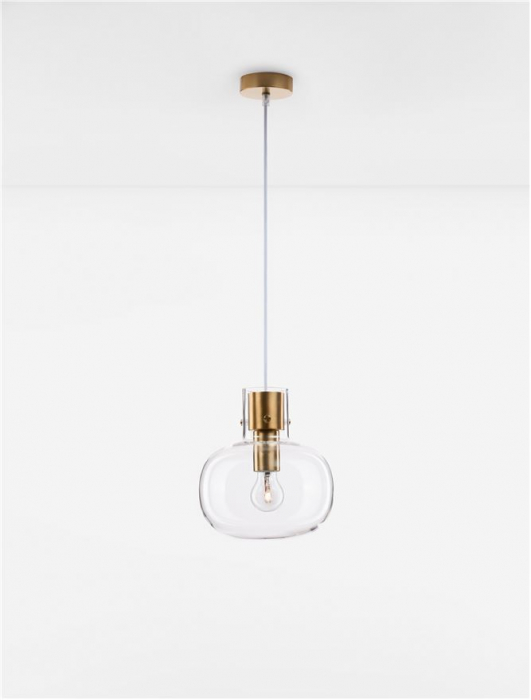 9236600 Pendul Nova Luce CINZIA E27 1x12W   Metal Brass Gold  IP20 [2]