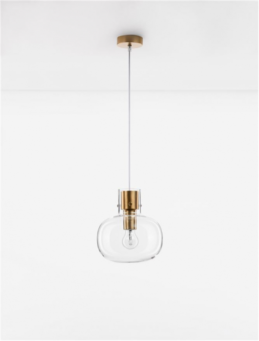 9236600 Pendul Nova Luce CINZIA E27 1x12W   Metal Brass Gold  IP20 [3]