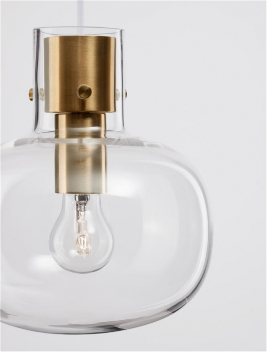 9236600 Pendul Nova Luce CINZIA E27 1x12W   Metal Brass Gold  IP20 [7]