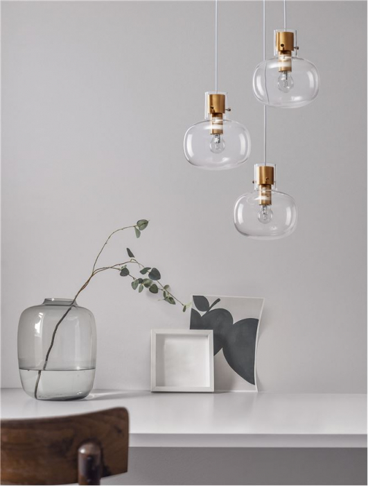 9236610 Lustra Nova Luce CINZIA E27 3x12W   Metal Brass Gold  IP20 [2]