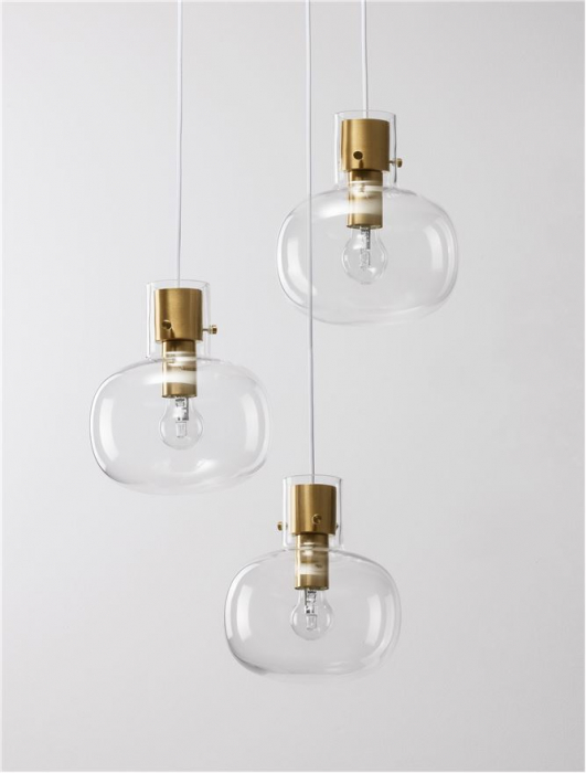 9236610 Lustra Nova Luce CINZIA E27 3x12W   Metal Brass Gold  IP20 [5]