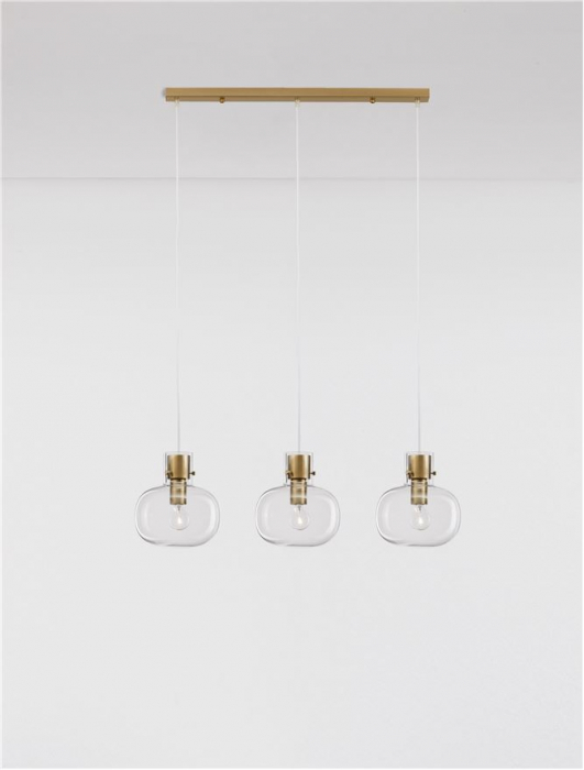 9236620 Lustra Nova Luce CINZIA E27 3x12W   Metal Brass Gold  IP20 [4]