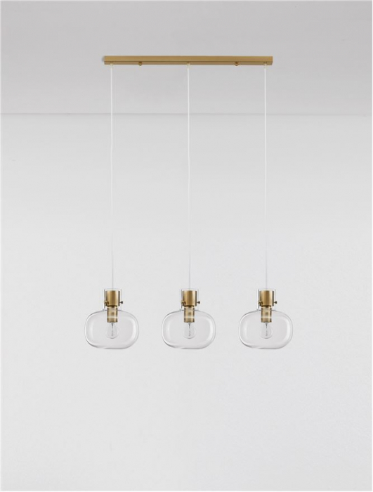 9236620 Lustra Nova Luce CINZIA E27 3x12W   Metal Brass Gold  IP20 [3]