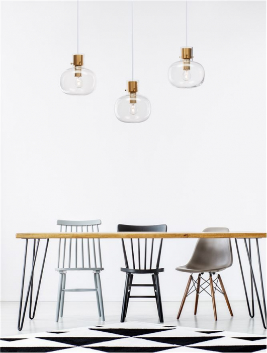 9236620 Lustra Nova Luce CINZIA E27 3x12W   Metal Brass Gold  IP20 [2]