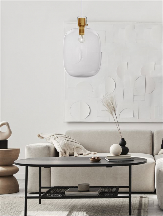 9236630 Pendul Nova Luce CINZIA E27 1x12W   Metal Brass Gold  IP20 [2]