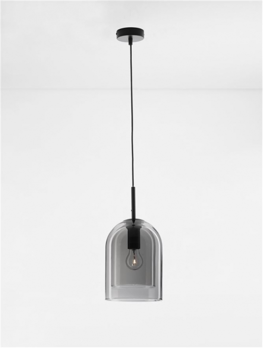 9236700 Pendul Nova Luce VELOR E27 1x12W   Metal Black & Gold  IP20 [2]