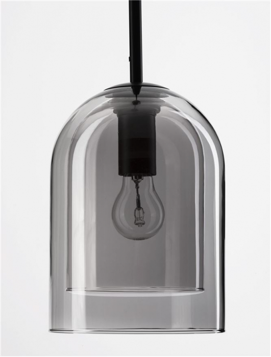 9236700 Pendul Nova Luce VELOR E27 1x12W   Metal Black & Gold  IP20 [5]