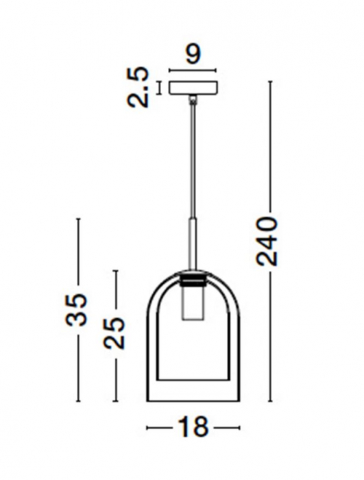 9236730 Pendul Nova Luce VELOR E27 1x12W   Metal Champagne  IP20 [8]