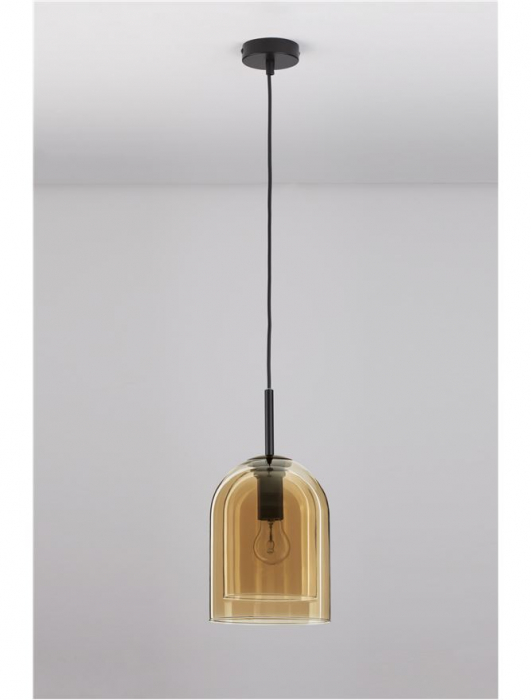 9236730 Pendul Nova Luce VELOR E27 1x12W   Metal Champagne  IP20 [3]