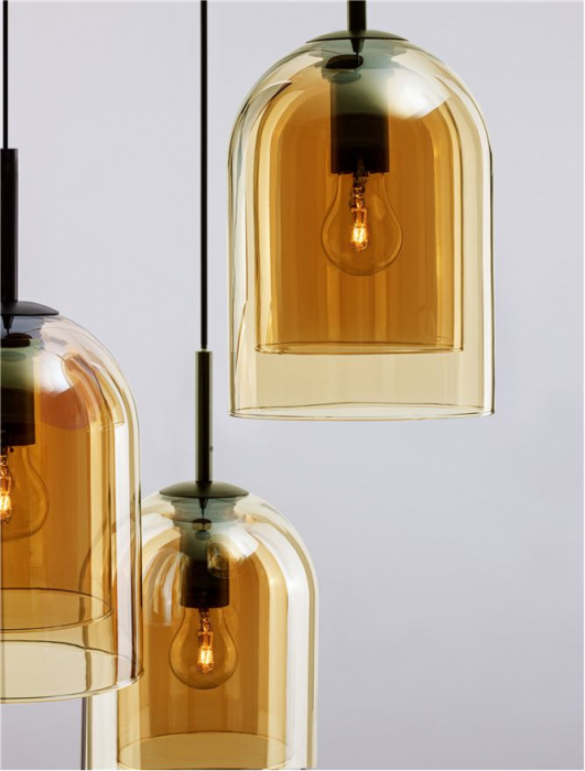 9236735 Lustra Nova Luce VELOR E27 3x12W   Metal Champagne  IP20 [5]