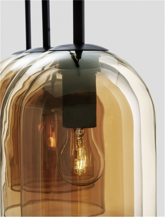 9236740 Lustra Nova Luce VELOR E27 3x12W   Metal Champagne  IP20 [5]