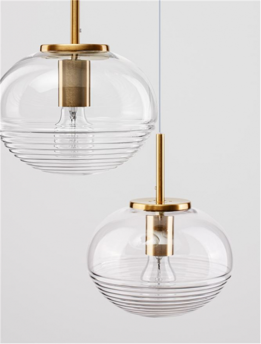 9236755 Lustra Nova Luce MAEVE E27 3x12W   Metal Brass Gold  IP20 [5]