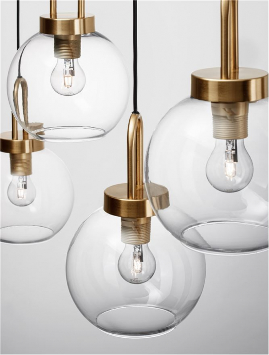 9241180 Lustra Nova Luce IRVINE E27 4x12W   Metal Brass Gold  IP20 [4]