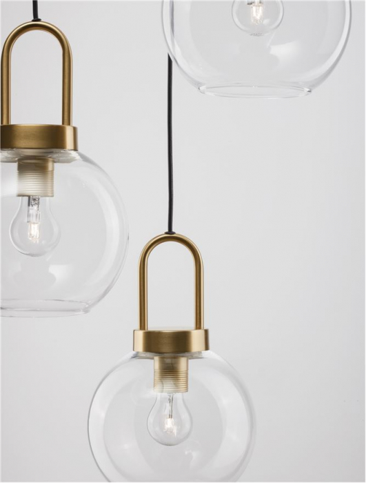 9241190 Lustra Nova Luce IRVINE E27 3x12W   Metal Brass Gold  IP20 [6]