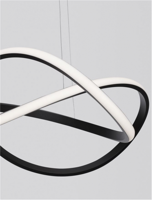 9248107 Lustra Nova Luce AMARA LED 28W 1600lm 3000K Aluminium & Acrylic Sandy Black Dimabil Triac IP20 [8]